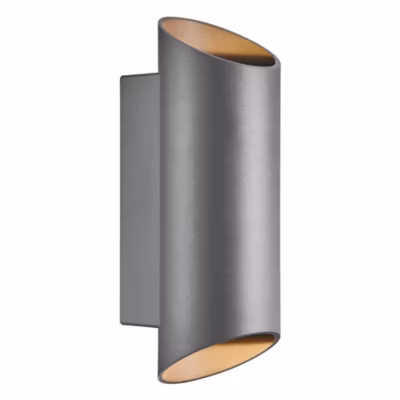 Applique murale NICO Round 22 Aluminium Anthracite, H.23.5 – IP54 – GU10 /Nordlux Extérieur