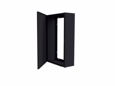 Coffret d&rsquo;habillage ATOLE 13 modules en acier noir pour tableaux électriques – H 540 x L 340 x P 140 mm – Réf. RCH100NR