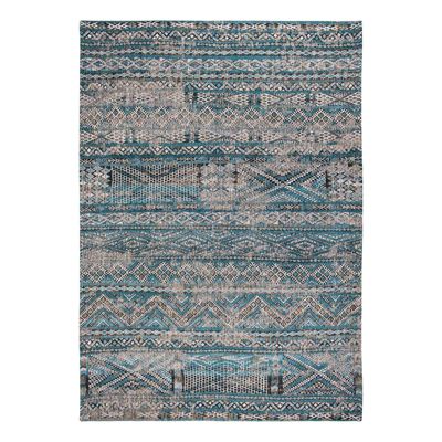 Tapis salon et chambre tissé plat BLUE ANTIK 170×240 cm
