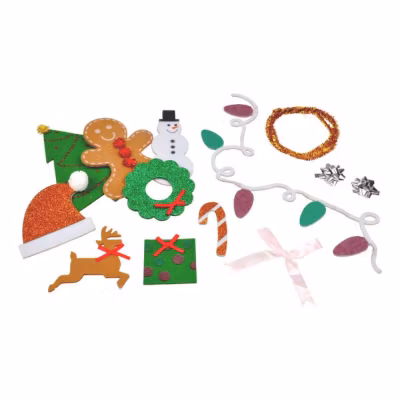 Kit pour Réaliser un Pull de Noël « DIY » Multicolore