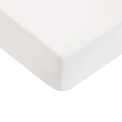 Drap housse uni en coton 57 fils 90x190cm