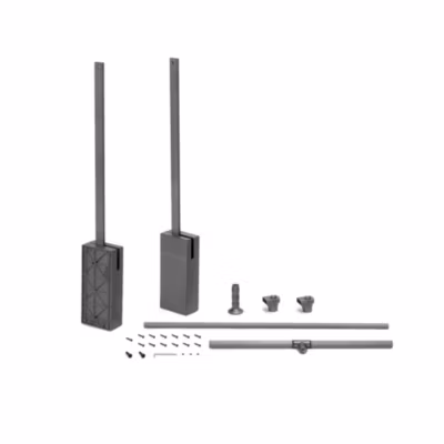 Emuca Penderie rabattable pour armoire Sway, 450 – 600mm,  Acier, Aluminium et Plastique, Peint en titane