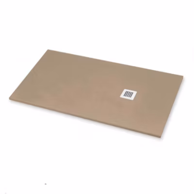 Receveur de Douche 70X150 cm Ligne Vulcano Fin Beige Ral 1019 en Résine Synthétique et Poudre de Marbre  – FRASCIO