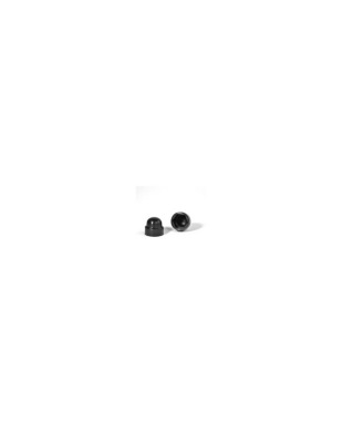 Cache Ecrou ou cache tête vis Tête hexagonale TH M12 Polyethylène noir Sur plat 19 SA – 1 pièce