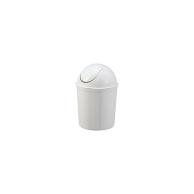Petite Poubelle à couvercle basculant 5 litres – Blanc