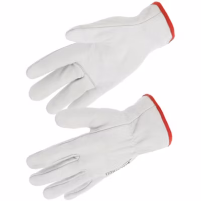 Gants cuir pleine fleur de vachette Singer Safety Blanc 8