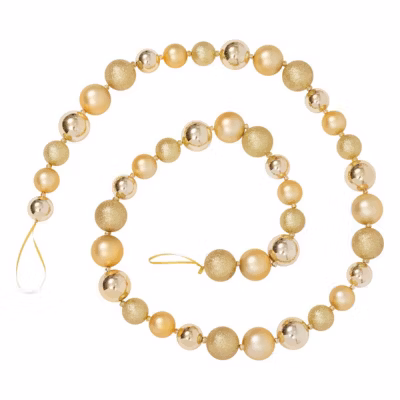 Guirlande boules 2m doré – Atmosphera