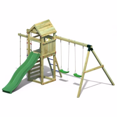 Aire de jeu FUNGOO GAIA avec Balançoire Double