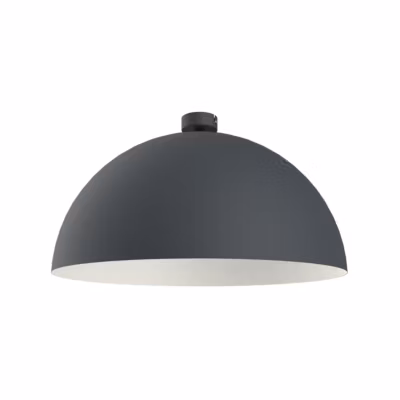 LUMICOM – CASSIS Plafonnier, 1XE27, max 42W, mètal, anthracite/blanc, D60cm