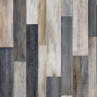Sol Vinyle – Imitation parquet irisé foncé – Rouleau de 3m x 21m