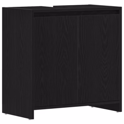 Armoire de bain chêne noir 60x33x60 cm bois d&rsquo;ingénierie vidaXL