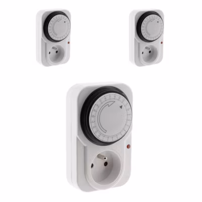 3 programmateurs mécaniques + voyant 3500W Otio