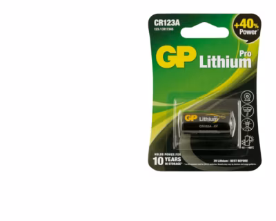 Pile lithium CR123A – 3V / Pile bouton : CR123A, CR2032, CR2025