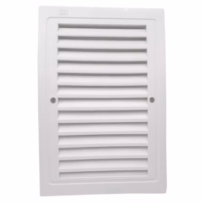 Lot de 1 Grille intérieur extérieur plastique avec moustiquaire 140×210 mm Blanc