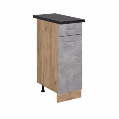 Vicco Meuble cuisine Béton 30cm , PT Anthracite