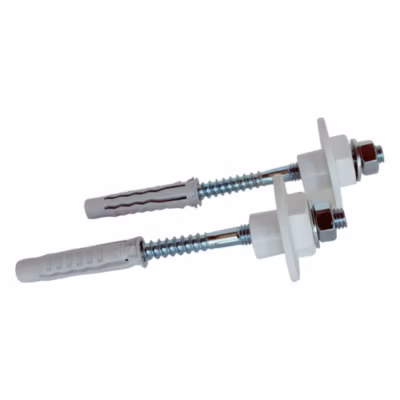 Somatherm For You – 2 fixations lavabo paroi pleine rondelle excentrée 8×90