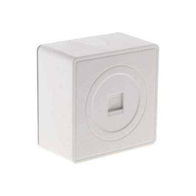 Prise Tel RJ45 en saillie – blanc – Vulco