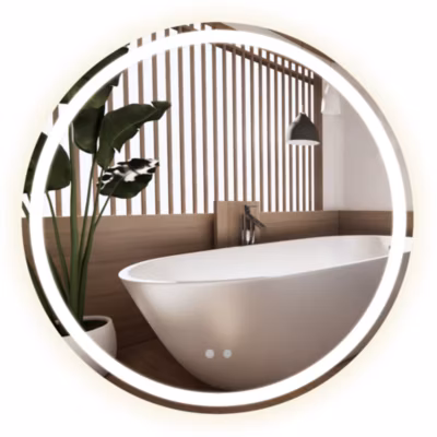 MIROIR REA LED P11241 70CM LIGHT GREY 2X68,5X68,5CM