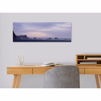 Tableau toile XXL en kit Matin Mauve 90 x 30 cm – Toile textile sans PVC