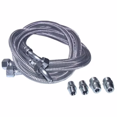 Flexible fioul coudé 1000mm avec 4 raccords (X 2) – DIFF