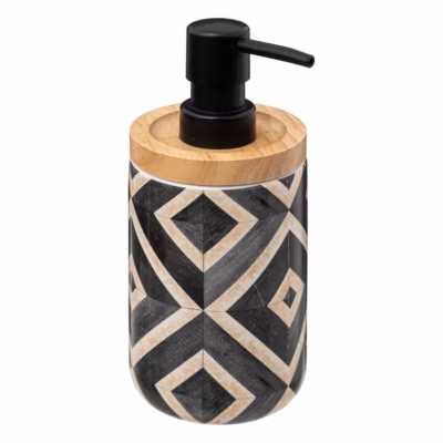 Distributeur à savon noir et beige Canvas – 5Five