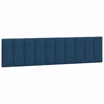 Coussin de tête de lit Hanko bleu 200 cm velours vidaXL