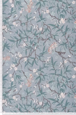 Papier peint vinyle sur intissé Fleur L.10.05 x l.0.53 m.  – Réf. LTC-11211401