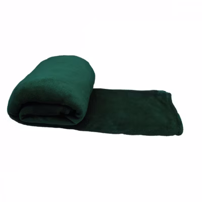 Couverture, plaid polaire 220 x 240 cm en flanelle ultra doux – Vert – Vivezen