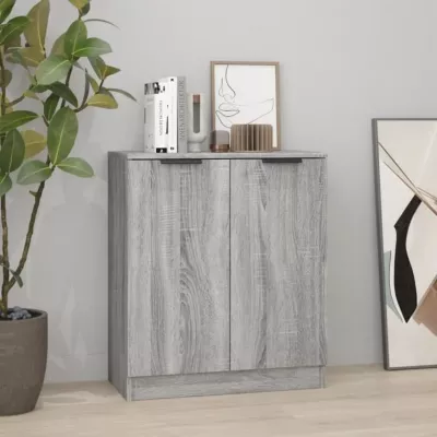 816983 vidaXL Buffet Sonoma gris 60x30x70 cm Bois d&rsquo;ingénierie