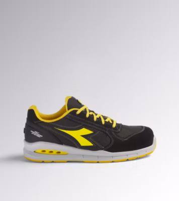 Diadora RUN NET AIRBOX LOW S1P SRC – Chaussures de sécurité basses en croûte de cuir velours et filet, embout aluminium 200 J