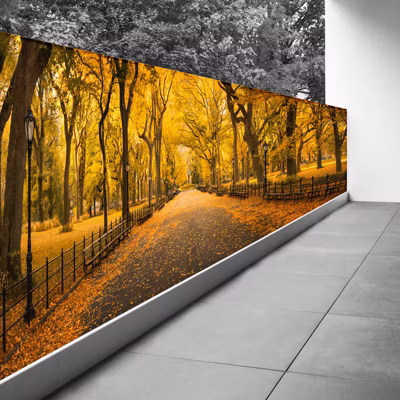 Brise vue Trompe l&rsquo;oeil – 90×270 cm – Automne à Central Park 3617689697512