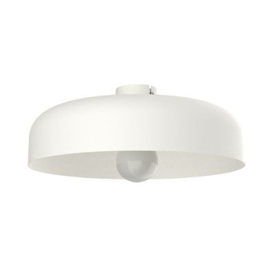 LUMICOM – TUZZI Plafonnier, 1xE27, max 42W, métal, blanc mat, D.40cm