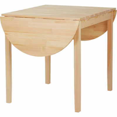 Table a manger extensible sans tiroir 4 personnes ovale en Bois L 140 cm