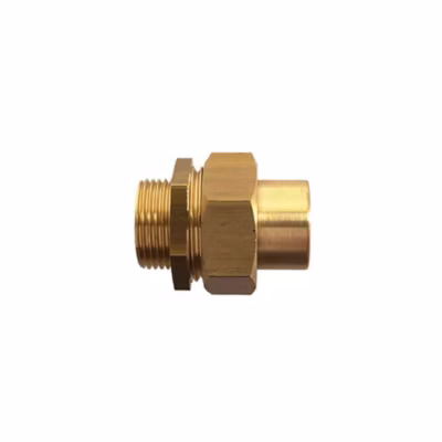 Raccord 3 pièces Garis D15007B 20×27 mâle en laiton poli