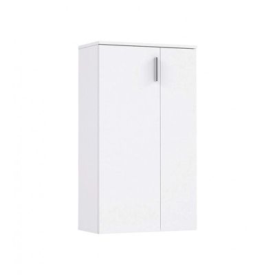 Armoire à chaussures 2 portes 5 tablettes blanc – AMELIE