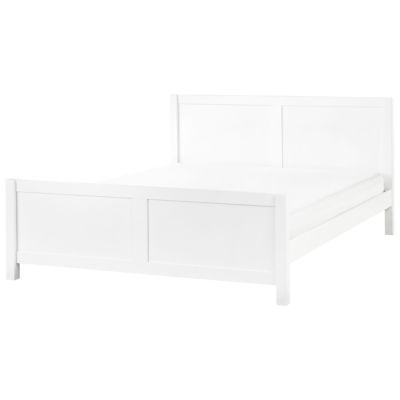 Lit avec sommier Bois CHAMPAGNAT 180 x 200 cm Blanc
