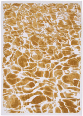 Tapis salon et chambre tissé plat GOLD WAVES 170×240 cm