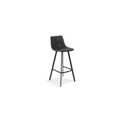 Chaise de comptoir OZON  PU noir  H108 x L45 x P49 cm