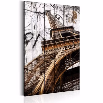 Tableau Vintage Salutations de Paris 40×60 cm