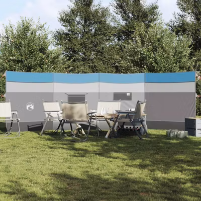 Brise vent de camping bleu 510×153 cm imperméable