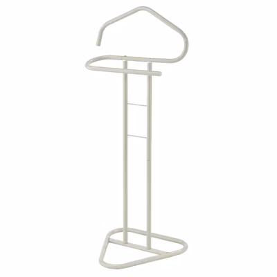 Valet CAMILO, en métal laqué beige