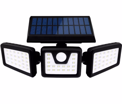 SPOT SOLAIRE 3 TETES AVEC IR 8W 800LM