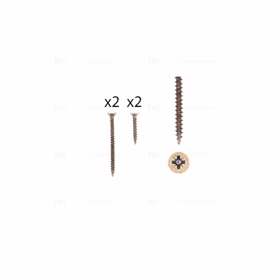 1 kit composés de 2 vis 4×25 mm + 2 vis 4×50 mm Florence antique