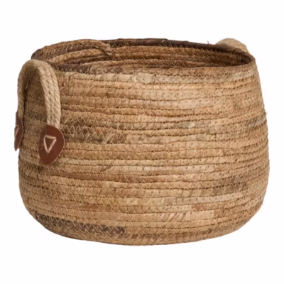 Paniers Aosta en Feuille de Bananier Naturels – Lot de 2