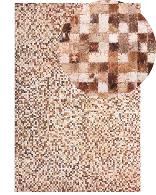 Tapis TORUL Marron 140 x 200 cm Cuir